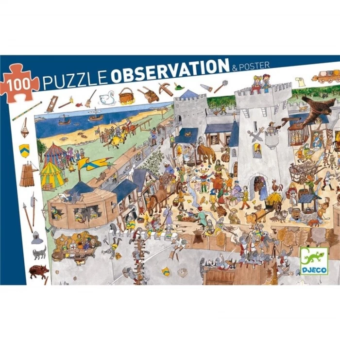 Puzzle d'observació "Castell" -  Djeco