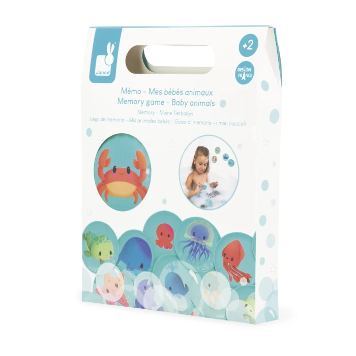 Joc de memòria pel bany "animals marins" - Janod