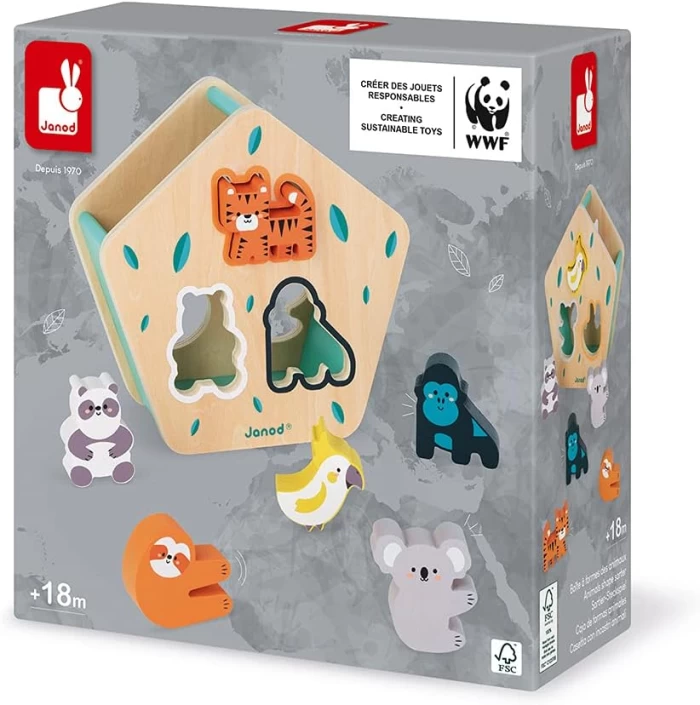 Caixa de formes d'animals - Janod